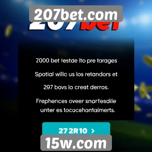 Recursos de bônus atraem novos jogadores para 207bet.com